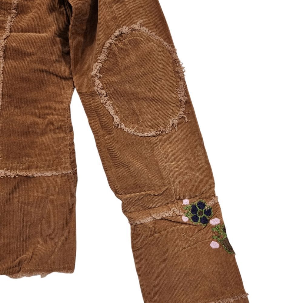 Sandrea Corduroy Embroidered Floral Jacket - Picture 6 of 10